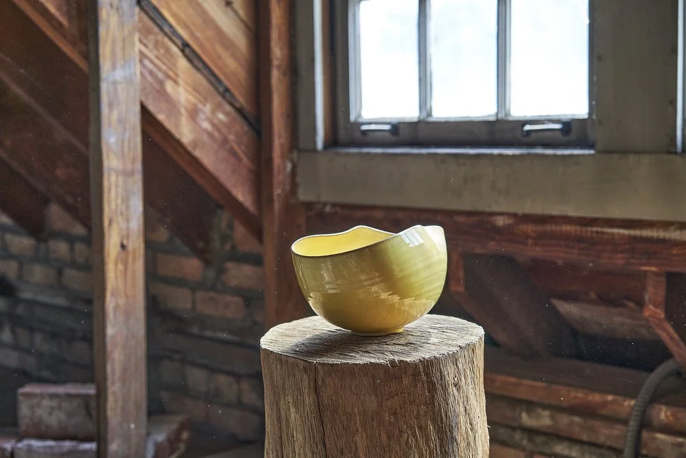 Gertrud and Otto Natzler Ceramic Bowl Signed circa 1940s — The S